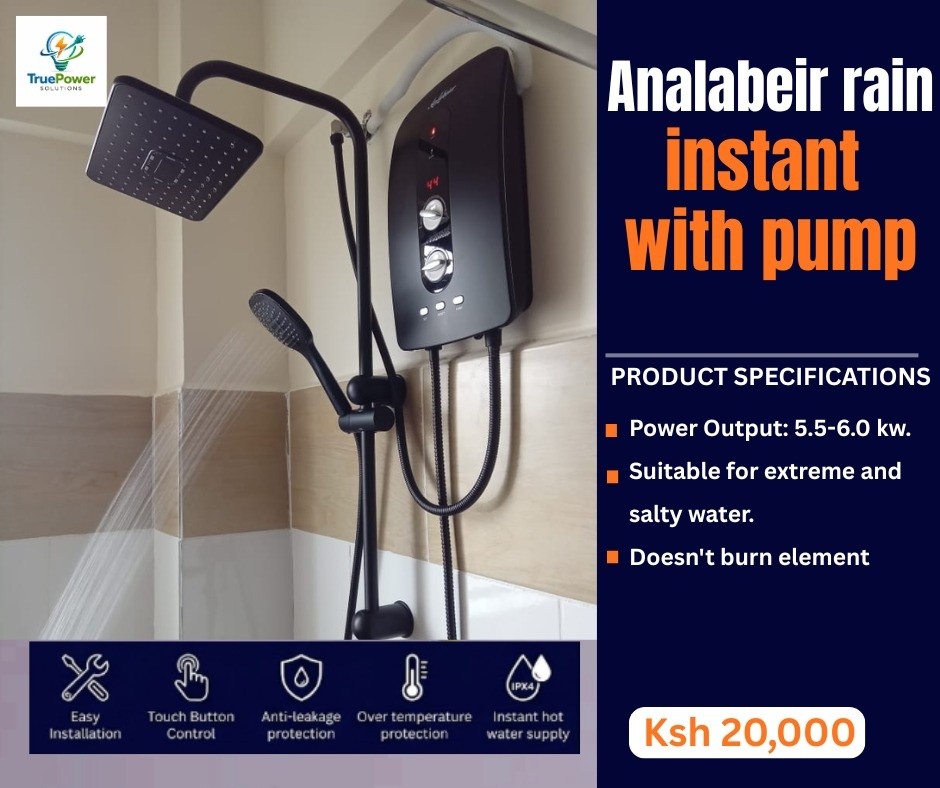 Analabeir Rain Instant Water Heater With Pump β The Ultimate Hot Shower Experience