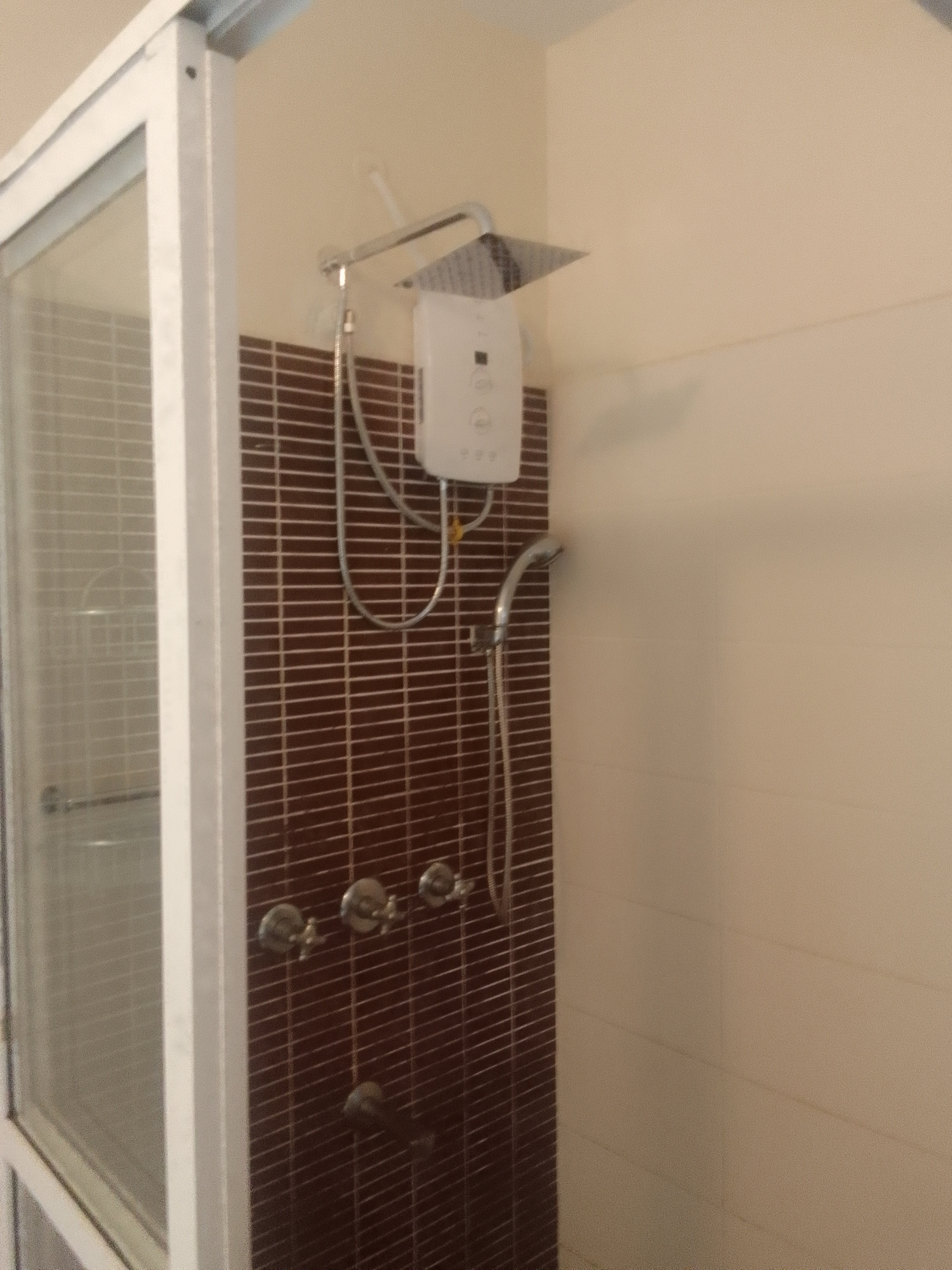 Tankless shower installation